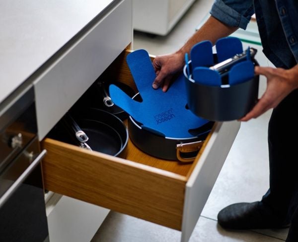 Joseph Joseph Space, Kokekar, Blå, Aluminium, Keramikk, Rustfritt stål