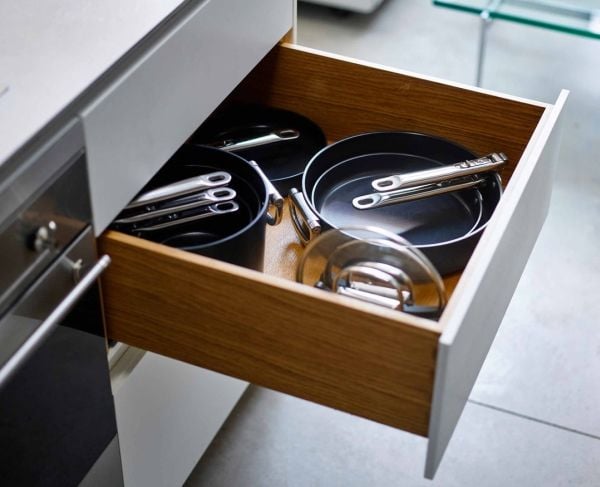 Joseph Joseph Space, Stekesett, Blå, Aluminium, Keramikk, Rustfritt stål, Rustfritt stål