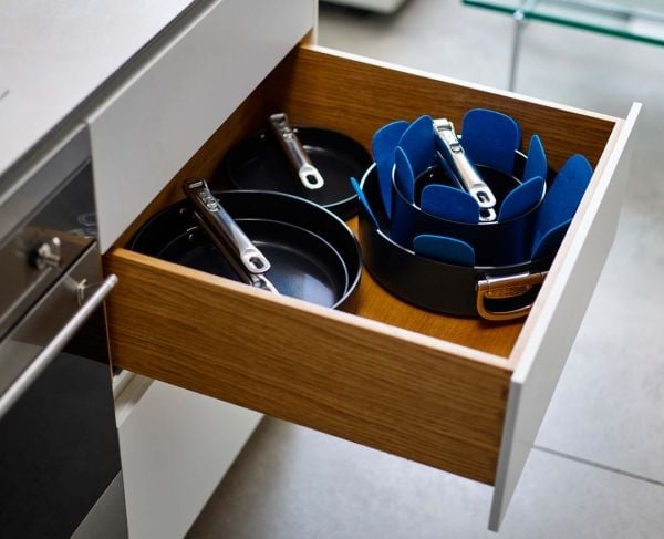 Joseph Joseph Space, Blandet sett, Blå, Aluminium, Keramikk, Rustfritt stål, Rustfritt stål
