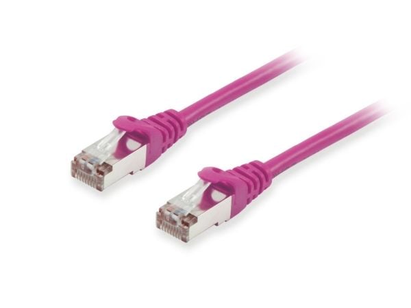 Equip 606801, 0,25 m, Cat6a, S/FTP (S-STP), RJ-45, RJ-45, Lilla