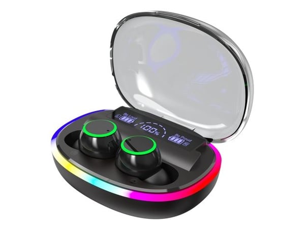 2GO Ring, True Wireless Stereo (TWS), Samtaler/musikk, Hodesett, Sort