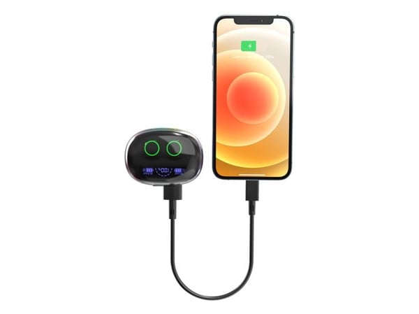 2GO Ring, True Wireless Stereo (TWS), Samtaler/musikk, Hodesett, Sort