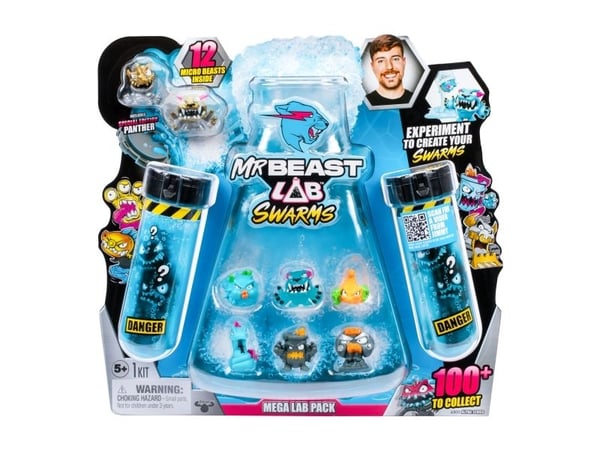 MrBeast Lab Swarms Mega Lab - 12 hahmoa, assorteret