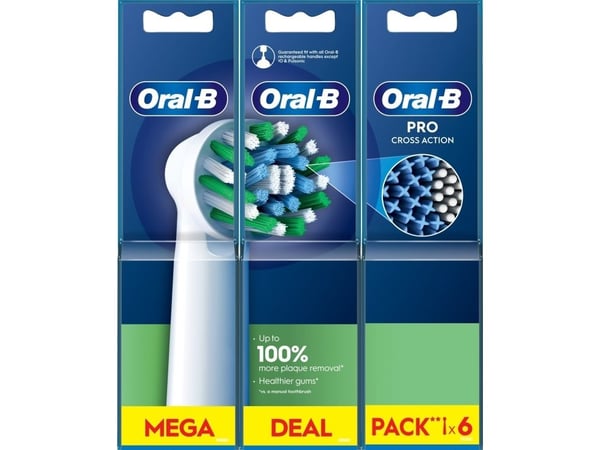 Oral-B børstehoder Oral-B Pro Cross Action EB50RX 2+2+2
