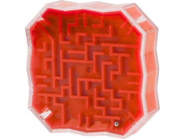 Maze puslespill rød