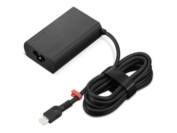 Lenovo - USB-C-strømadapter - AC 100-240 V - 65 watt - svart