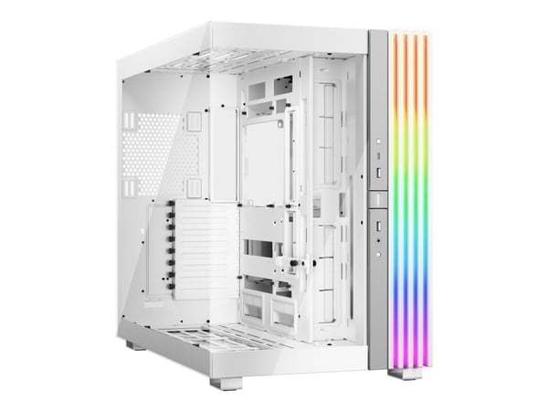 be quiet! Light Base 900 DX - FT - utökad ATX - genomskinlig sidopanel (glas) - ingen strömförsörjning (ATX / PS/2) - vit - USB/ljud