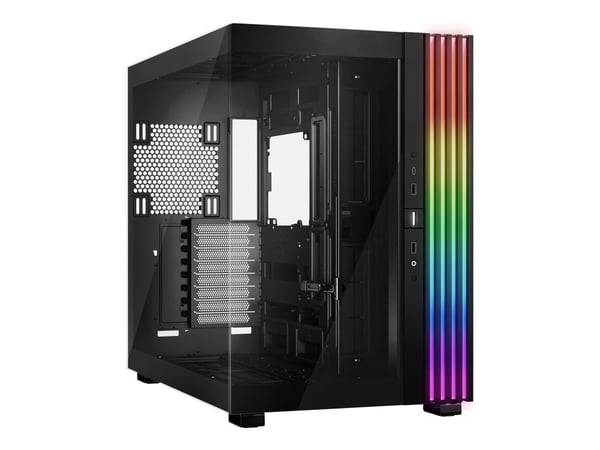 be quiet! Light Base 900 DX - FT - utvidet ATX (E-ATX) - sidepanel med vindu (glass) - ingen strømforsyning (ATX / PS/2) - svart - USB/lyd