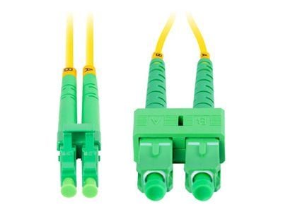 Lanberg - Koblingskabel - LC/APC-enkeltmodus (hann) til SC/APC-enkeltmodus (hann) - 1 m - 3 mm - fiberoptisk - dupleks - 9 / 125 micron - G.657.A1 ...