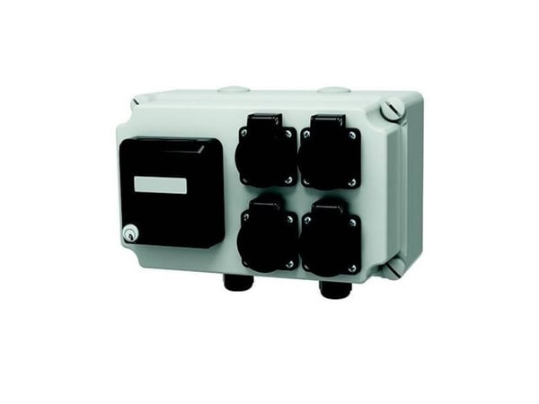 MENNEKES 25748, Tyyppi F, Ruuvit, Musta, Harmaa, Muovi, IP44, 230 V