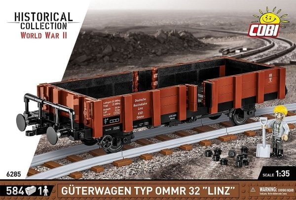 COBI Güterwagen type Ommr 32 LINZ, Byggeklosser, 8 år, 584 stykker