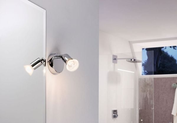 Paulmann 66749, Pinta-asennettavat spottivalot, GU10, 1 lamppu(a), LED, 10 W, Kromi