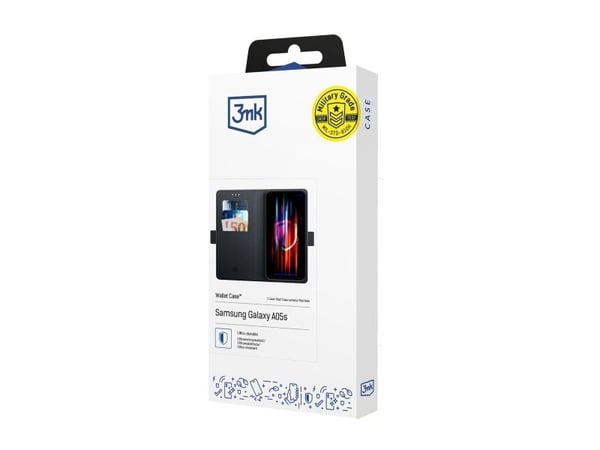 3mk Lompakko Samsung Galaxy A05s - puhelimen kotelo musta