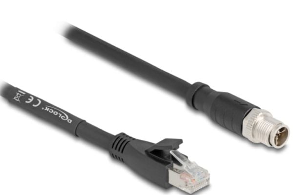 DeLOCK 80577, 1 m, Cat5e, S/FTP (S-STP), M12, RJ-45, Lajittelu