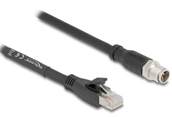 DeLOCK 80579, 2 m, Cat5e, S/FTP (S-STP), M12, RJ-45, Lajittelu