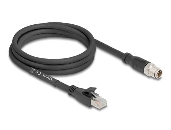 DeLOCK 80579, 2 m, Cat5e, S/FTP (S-STP), M12, RJ-45, Lajittelu