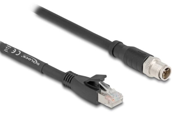 DeLOCK 80580, 3 m, Cat5e, S/FTP (S-STP), M12, RJ-45, Lajittelu