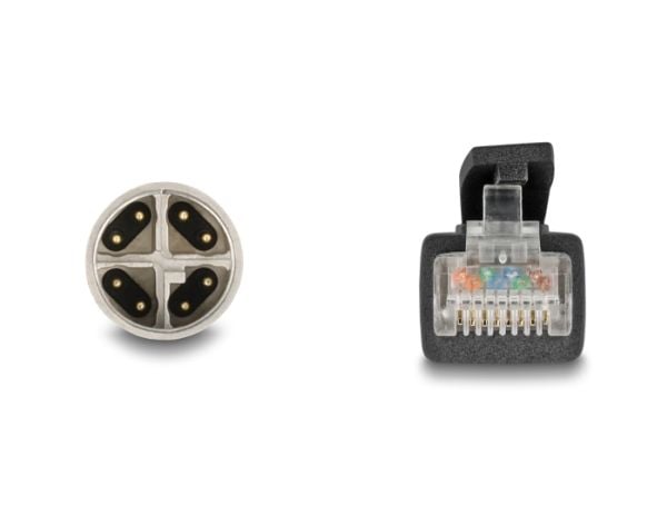 DeLOCK 80580, 3 m, Cat5e, S/FTP (S-STP), M12, RJ-45, Lajittelu