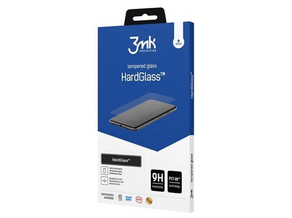 3MK HardGlass, Samsung, Samsung Galaxy A52 4G, Samsung Galaxy A52 5G, Samsung Galaxy A52s 5G, Slagtålig, Reptålig, Svart, Transparent, 1 styck