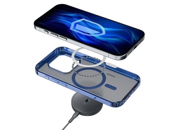 3MK Frosty Mag Apple iPhone 16 Pro kotelo sininen