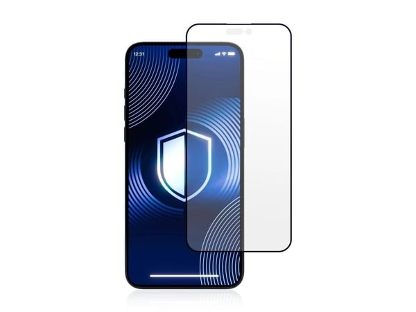 3MK HardGlass Matt Max, Apple, iPhone 16 Pro, Fallbestandig, Slagbestandig, Reflekterende, Svart, Gjennomsiktig, 1 stykker