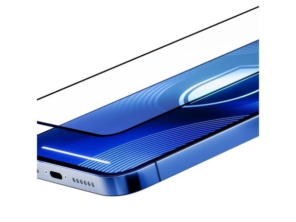 3MK HardGlass Matt Max, Apple, iPhone 16 Pro, Fallbestandig, Slagbestandig, Reflekterende, Svart, Gjennomsiktig, 1 stykker