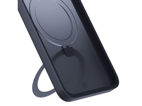 3MK Smoke Mag&Stand, Cover, Apple, iPhone 16, 15.5 cm (6.12"), Black, Transparent