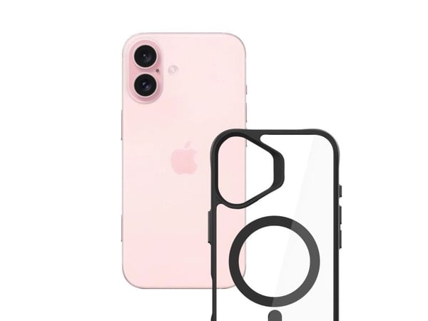 3mk Satin Armor MagCase med MagSafe Apple iPhone 16 - telefondeksel gjennomsiktig med telefondeksel svart Ramme