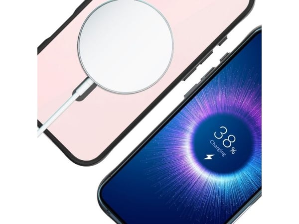 3mk Satin Armour MagCase med MagSafe Apple iPhone 16 Plus - Gjennomsiktig med etui til telefonen i svart ramme
