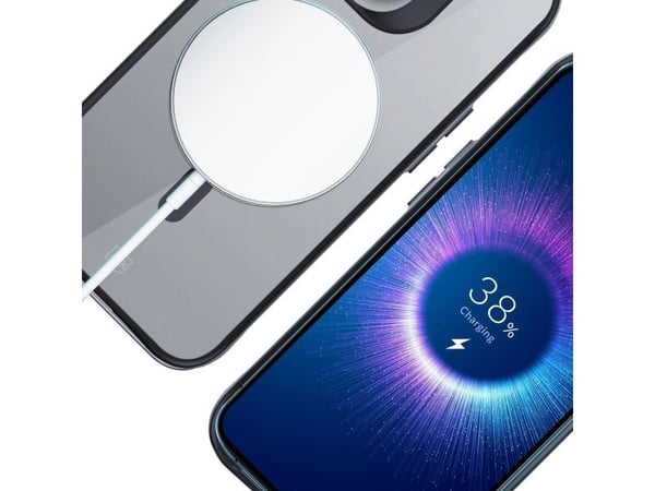 3mk Satin Armor MagCase med MagSafe Apple iPhone 16 Pro - telefondeksel gjennomsiktig med telefondeksel svart Ramme