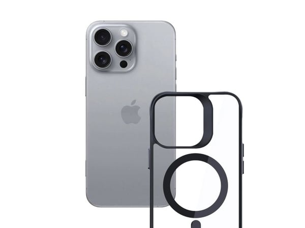 3mk Satin Armor MagCase med MagSafe Apple iPhone 16 Pro - telefondeksel gjennomsiktig med telefondeksel svart Ramme