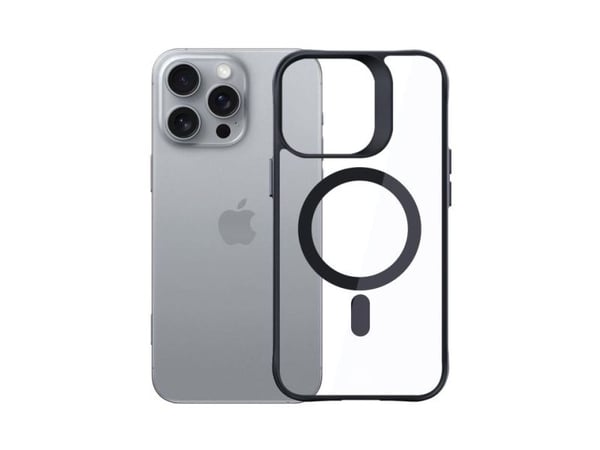3mk Satin Armor MagCase med MagSafe Apple iPhone 16 Pro Max - telefondeksel gjennomsiktig med telefondeksel svart Ramme