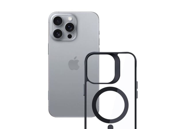 3mk Satin Armor MagCase med MagSafe Apple iPhone 16 Pro Max - telefondeksel gjennomsiktig med telefondeksel svart Ramme