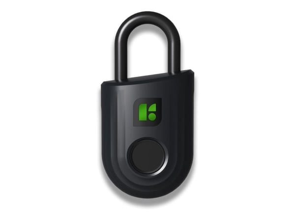 igloohome Padlock Lite - Hengelås - biometrisk, smarttelefon-app, elektronisk - smartlås - bluetooth-tast, fingeravtrykkssensor - Bluetooth 5.0
