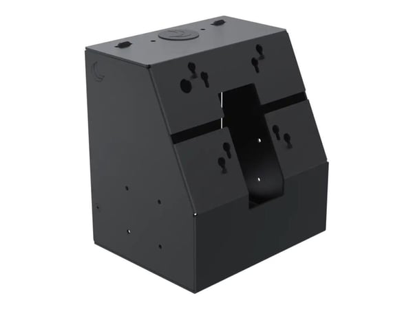 SpacePole - Monteringskomponent (toppmodul) - for LCD-skjerm - metall - svart - skjermstørrelse: 10"-32" - kiosk