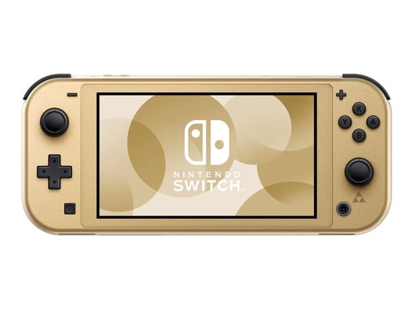 Nintendo Switch Lite - Hyrule Edition - håndholdt spillkonsoll - gull - med Nintendo Switch Online + Expansion Pack 12-måneders medlemskap