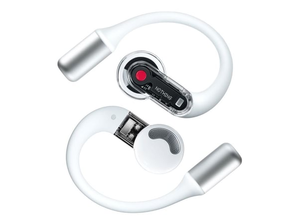 Nothing Ear (open) - True wireless-hodetelefoner med mikrofon - åpent øre - Bluetooth - aktiv støydemping - hvit
