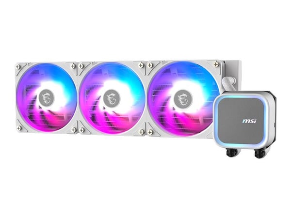 MSI MAG CORELIQUID A13 360 - Kylsystem med vätska till processorn - Elementstorlek: 360 mm - (för: LGA1700, LGA1851, AM5, AM4) - koppar - 120 mm - vit
