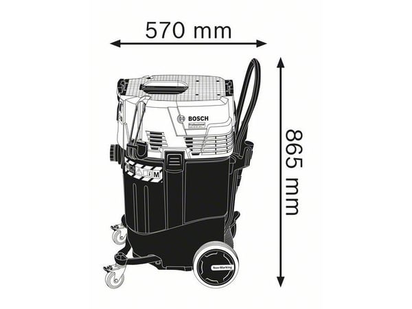 Bosch Professional GAS 55 M AFC - Støvsuger - kanister - pose / uten pose - 1380 W