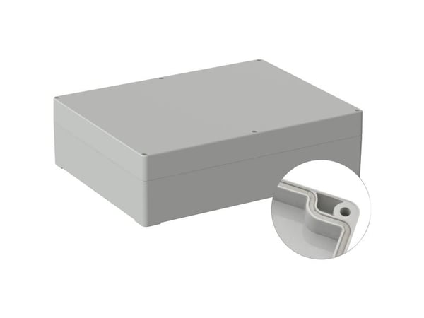 TRU KOMPONENTIT TC-9065572 Ulkokaappi 300 x 230 x 85 Polykarbonaatti Harmaa-valkoinen (RAL 7035) 1 kpl