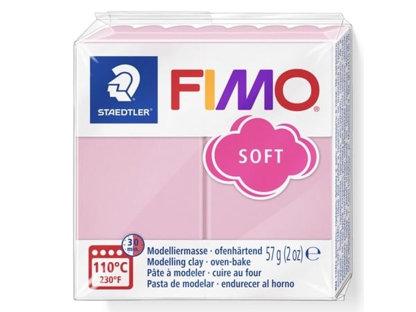 Staedtler FIMO 8020-T21, Modellera för barn, Keramik, Gräddfärgad, Rosa