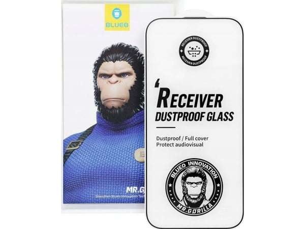 Strong Szklo Hartowane 5D Mr. Monkey Glass for Apple iPhone 16 Pro svart (Strong Dustproof)