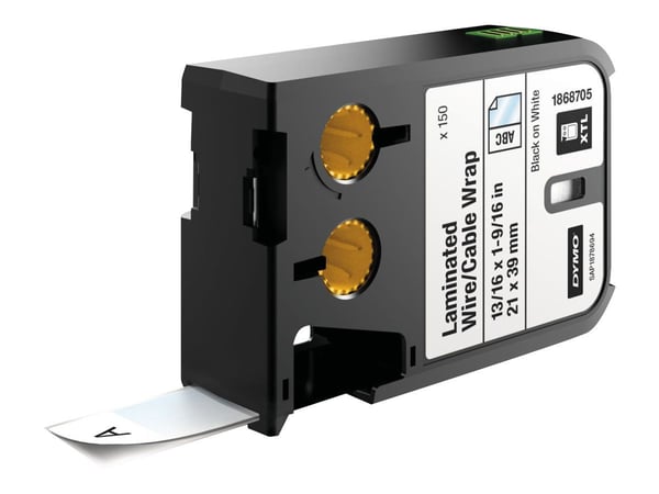 DYMO XTL - Vinyyli - pysyvää tekstiilimerkintää - lajiteltu - 21 x 39 mm 150 etikette(r) teippiä - XTL 300, 500 -laitteisiin