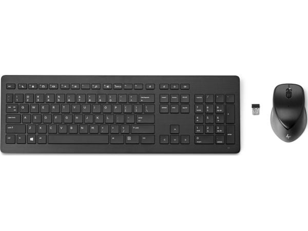 HP Wireless Rechargeable 950MK - Tastatur- og mussett - trådløs - 2.4 GHz - Storbritannia - for Elite Mobile Thin Client mt645 G7; EliteBook 830 G6...