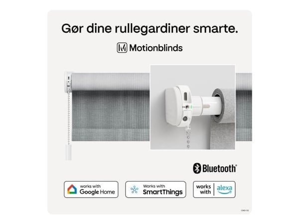 MotionBlinds oppgraderingssett starterkit (oppgraderingssett for rullegardiner + bro + 1C-fjernkontroll)