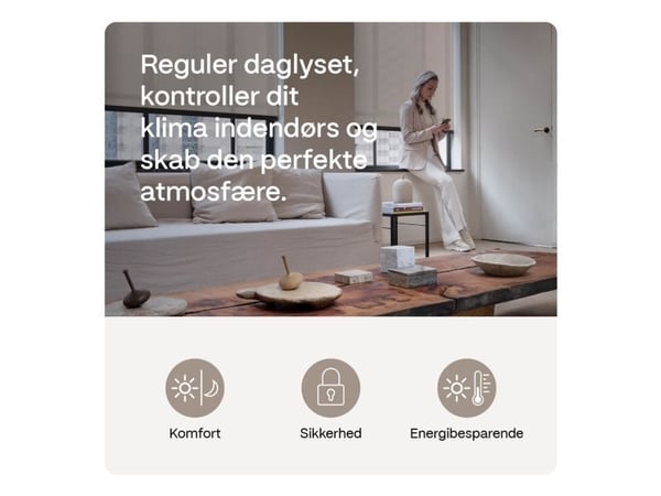 MotionBlinds oppgraderingssett starterkit (oppgraderingssett for rullegardiner + bro + 1C-fjernkontroll)