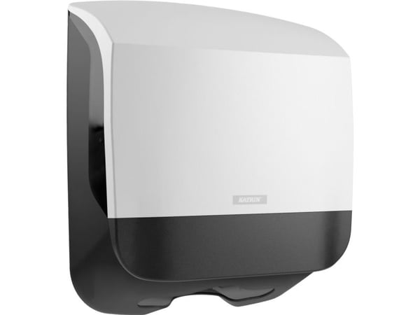 Dispenser Katrin Håndklædeark S L13.5xB30xH32.9cm Plast Hvid,1 stk/krt