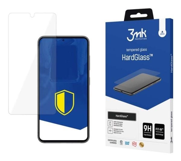 3MK 5903108496384, Samsung, Galaxy S23 5G, Skittbestandig, Ripebestandig, Krasjsikker, Slagbestandig, 1 stykker