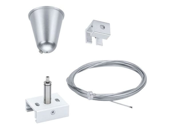 Paulmann 95584, Oppheng av ståltau, Hvit, Metall, Sykehusrom, Restaurant, Butikkrom, Lager, 4,2 cm, 3000 mm