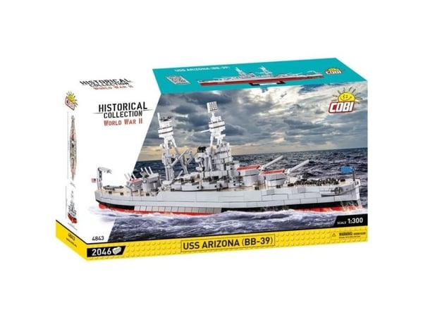 COBI USS Arizona (BB-39), Byggesett, 10 år, 2046 stykker